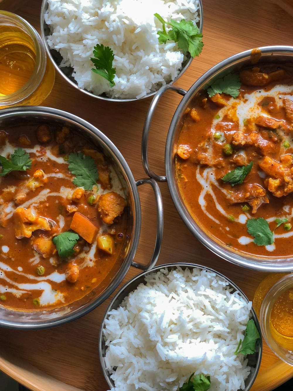 Curries and rice
