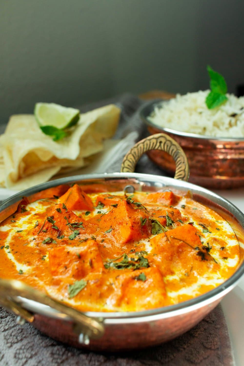 Karahi curry with rice